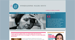 Desktop Screenshot of fondazionenildeiotti.it