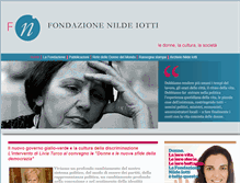 Tablet Screenshot of fondazionenildeiotti.it